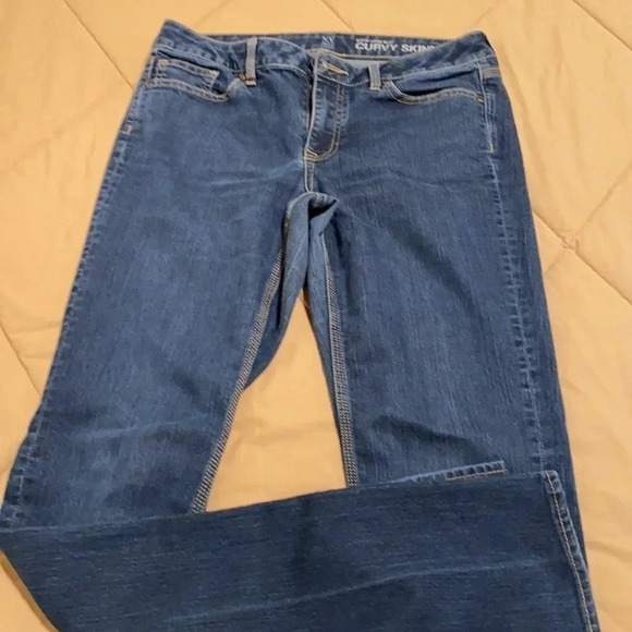 NY&C Curvey Skinny Jeans Blue Denim Size 10 Tall - Picture 10 of 12